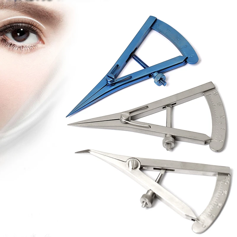 20mm Castroviejo Caliper Screw Adjustment Eyelid Caliper Dental/ophthalmic Surgical Instrument