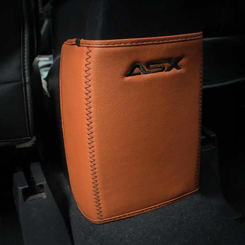 Car Armrest Cover Cotochsun Interior Back Protection Anti-Kick Pad for Mitsubishi ASX 2013 -