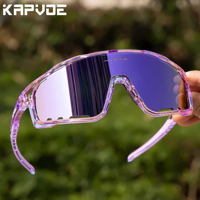 Kapvoe Cycling Sunglasses Polarized Bicycle Bike Men UV400 Racing Bike Road  Mountain Eyewear Women Outdoor Sport Goggles