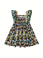 Robe trapèze mi-longue pour filles avec manches à volants – Style estival frais pour les fêtes et le quotidien 6