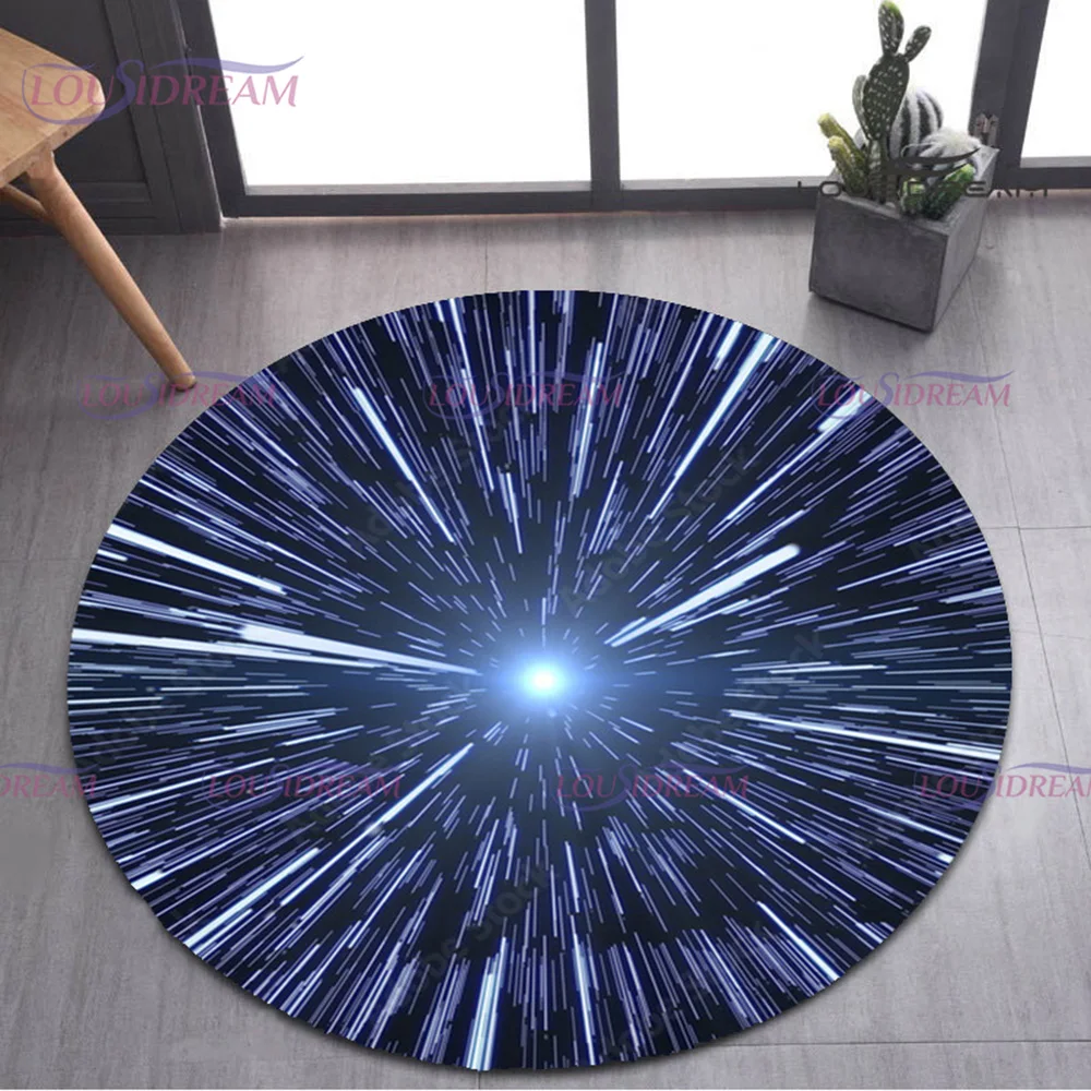 Space Spaceship Area Large Carpet for Living Room Bedroom Creative Starwar Decoration Rug Floor Mat Soft Anti-slip Carpets Mats