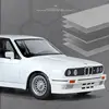 1:24 1988 BMW M3 E30 Alloy Sports Car Model Diecasts Metal Classic Car Model High Simulation Sound and Light Childrens Toys Gift 2