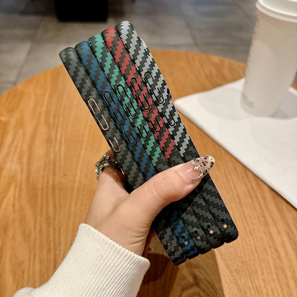 Carbon Fiber Texture Matte Hard Cover Shockproof Case