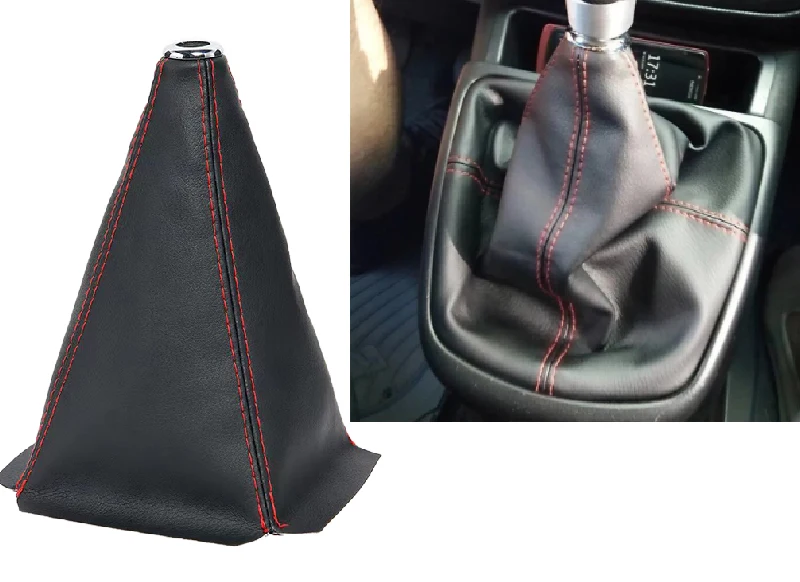 Universal Auto Schaltknauf Beflockung Abdeckung Universal Shifter Boot Staub Abdeckung Wildleder Schalthebel Knopf Shift Boot Abdeckung Legging – Detail 1