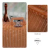 Imitation Rattan Box Simulation Case Suitcase Retro Handwoven Storage Basket Simulated Toy 2