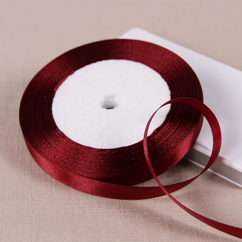 Satin Ribbon Roll - 10mm x 22m, DIY Craft & Gift Wrapping - White