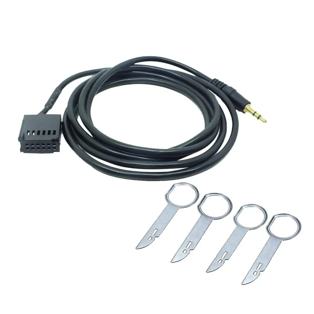 

3.5mm Male AUX-In Audio Stereo Cable Adapter for Ford Mondeo Fusion Transit 4.9ft