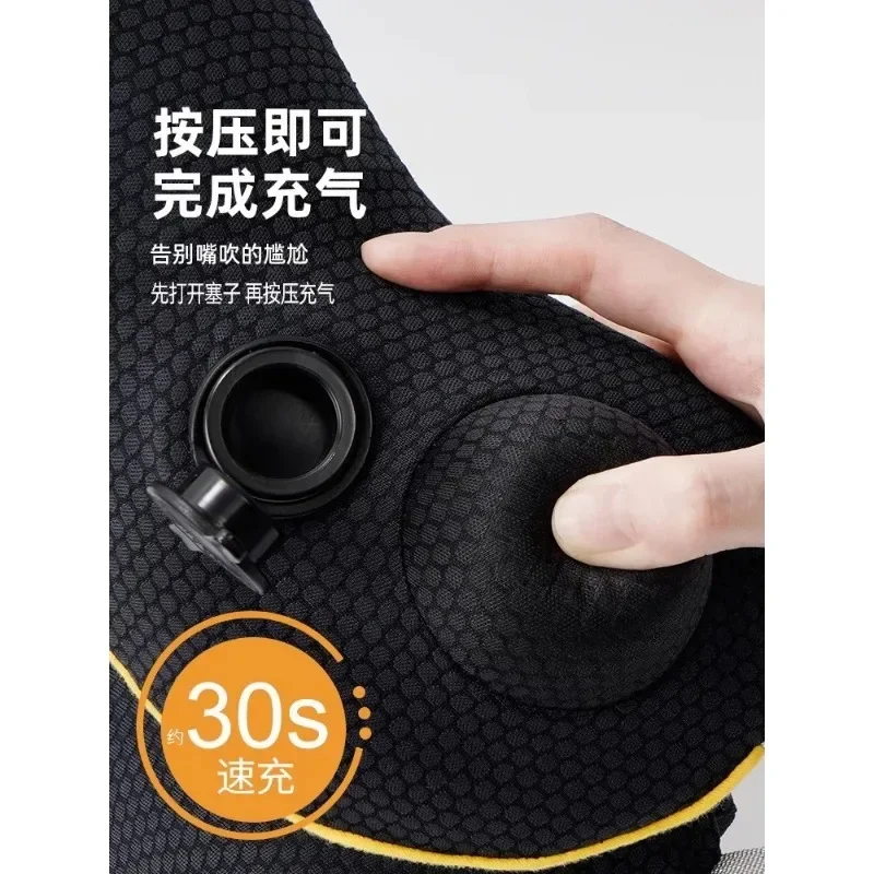 Foldable Sleeping Headrest Cushion Solid Color Neck Support Pillows Journey Tourist Airplane Travel Accessories 6