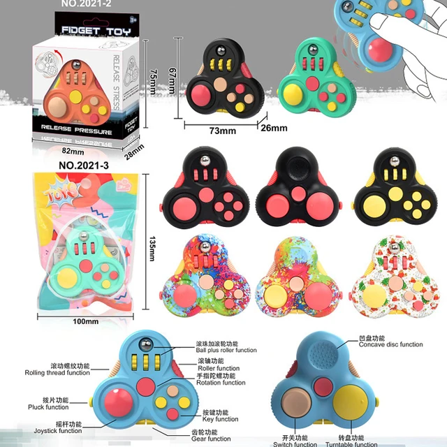 Fidget Pad Decompression Handle Gyro Gamepad Fingertip Game Creative Artifact Pop It Stress Relief Spinner Autism Sensory Toys 1