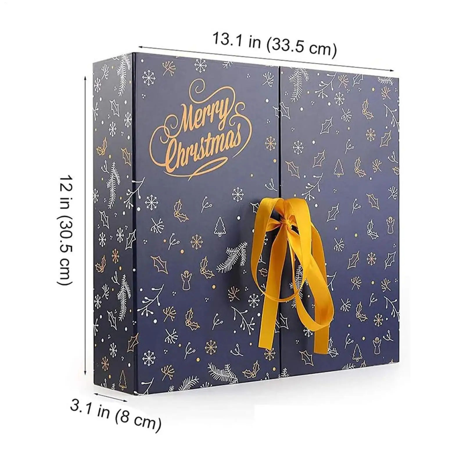 Foldable Christmas advent calendar  box Christmas advent calendar 24 days Christmas Eve advent calendar gift filling empty box