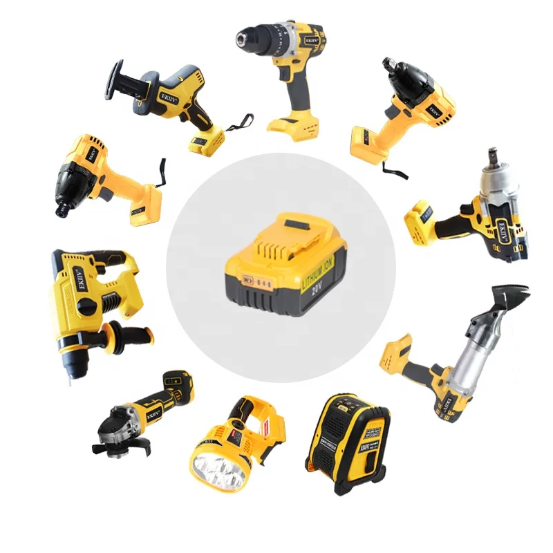 

18v 21v 20v max Replaceable lithium battery 6.0Ah 4.0A 5.0A dewalts 20-v max 15-tool lithium ion cordless combos kits 15 tool