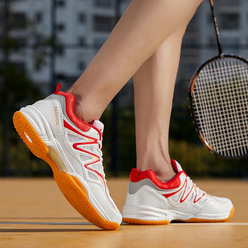 2024 New Volleyball Shoes Large 47 48 Indoor Fitness Breathable Badminton Shoes Men's Training Tennis Shoes