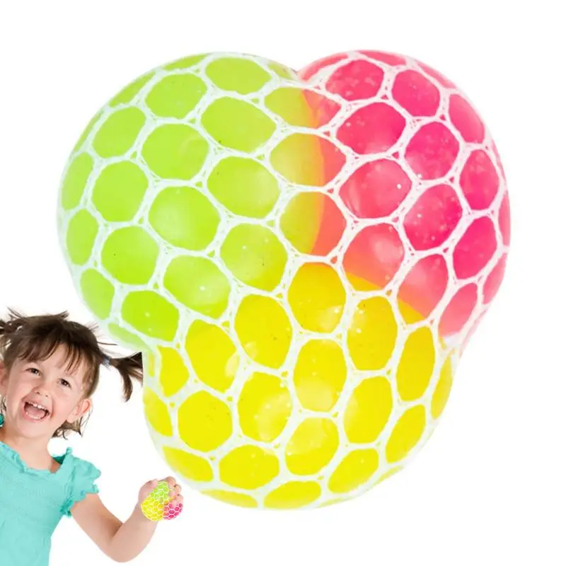 

Grape Squeeze Ball Three Colors Kids Squeeze Toys Grape Balls Decorative Soft TPR Fun Kids Toy For Adult Relatives Children