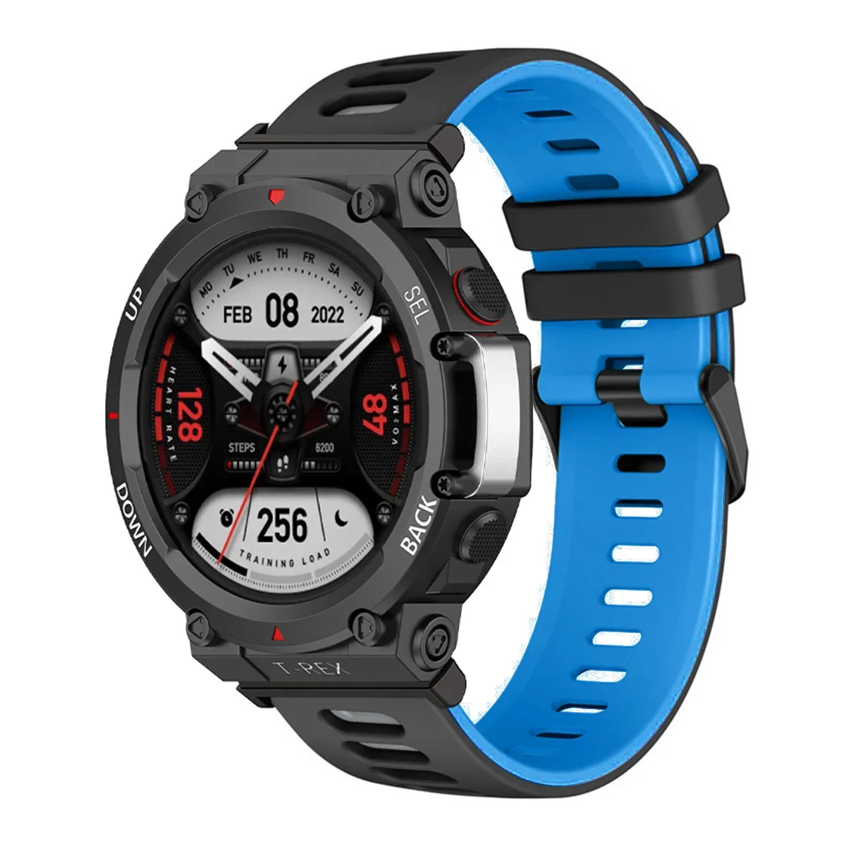 Durable Soft Silicone Sports Watch Strap - Comfortable Fit Bracelet Wristband