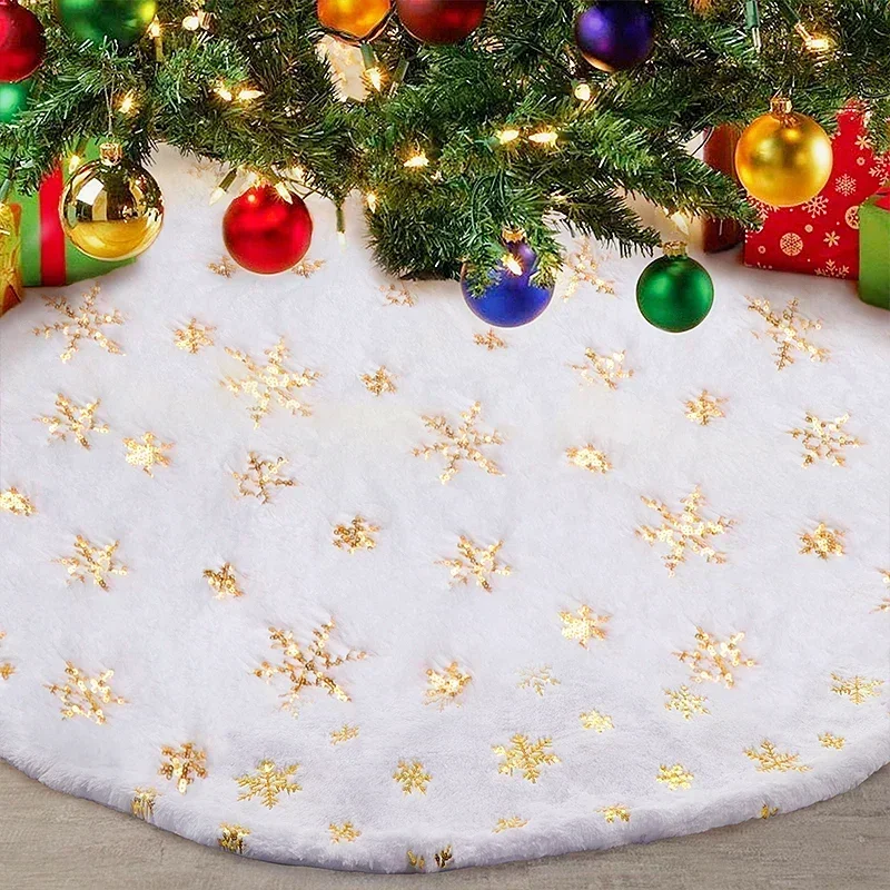 Creative Christmas Tree Skirt 38/40cm Christmas Trees Foot Carpet Skirts Mat New Year Home Party Supplies