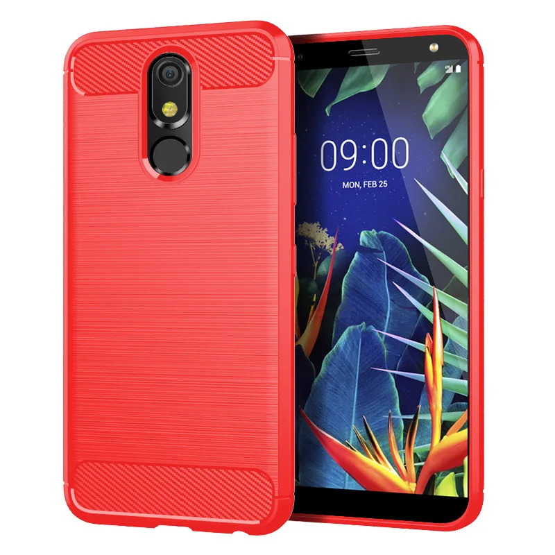 Shockproof Silicone Carbon Fiber Phone Case - Soft Back Cover