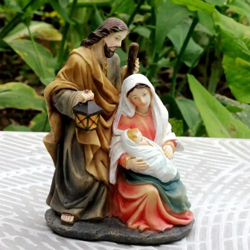 Handmade Holy Family Statue 4