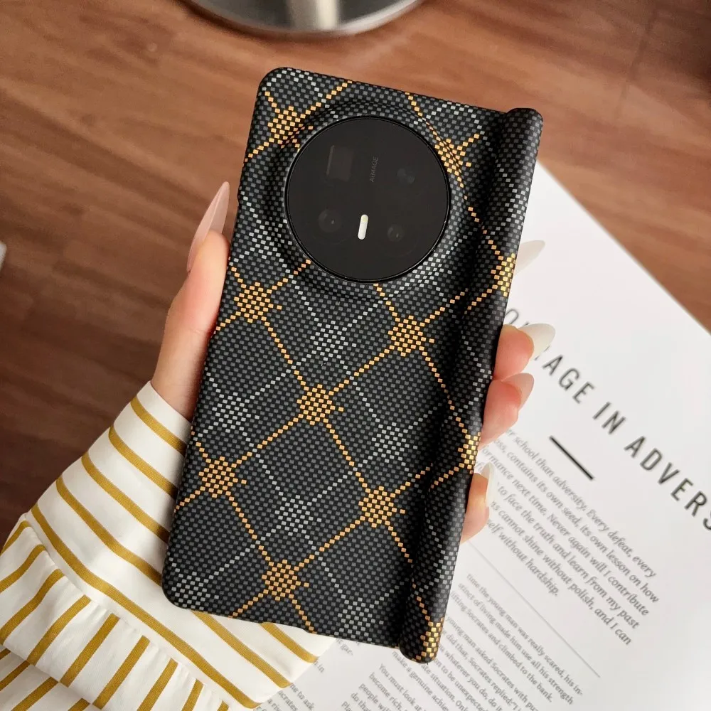 Carbon Fiber Luminous Magnetic Protective Back Cover