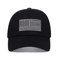 New USA Flag Baseball Hat Men's Outdoor Solid Color Embroidered Sports Duck Tongue Baseball Hat 2