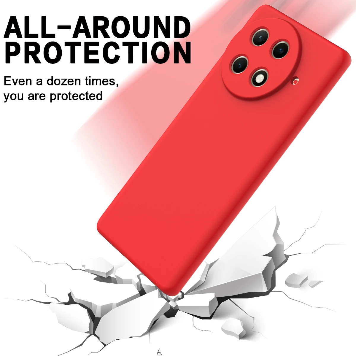 Luxury Skin-Feel Ultra-Thin Silicone Case - Soft, Shockproof, and Anti-Fall Bumper Cover