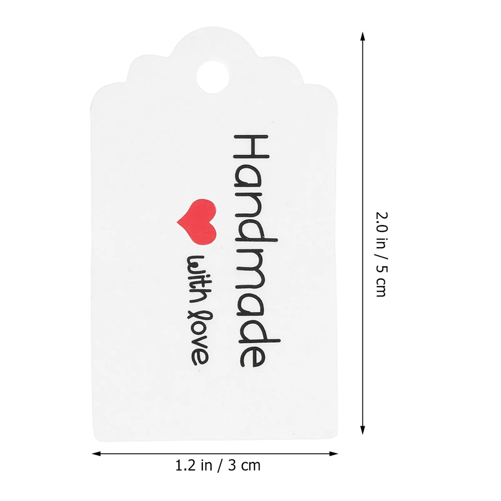 200 Pcs 장식 라벨 베이커리 패키지 태그 수제 쿠키용 쿠키 카드보드 행택 수제 음식 선물