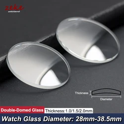 Premium Transparent Double - Domed Watch Crystal - Multiple Thickness & Diameter Options Available - Thickness 2.0mm (Diameter 35mm)