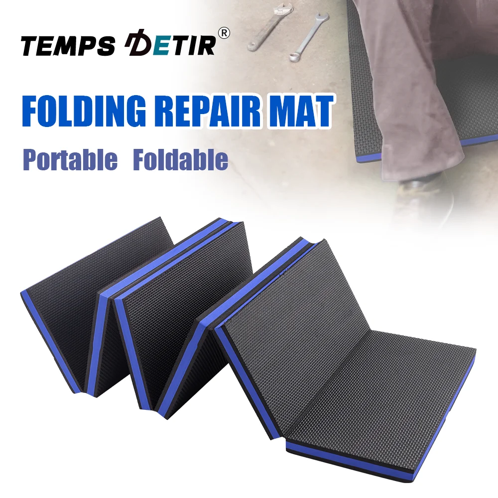 Foldable EVA Car Repair Mat, Portable Mechanic Work Mat With Handle, Lightweight, Waterproof, For Car Repair, Camping And Hiking