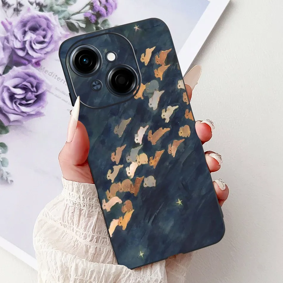 Fashion Cool Pattern Black Silicone Soft Phone Case