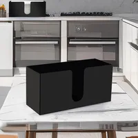 Clear Acrylic Countertop Paper Towel Dispenser Stylish Folded Napkin Holder Compact and Space Saving Design 2