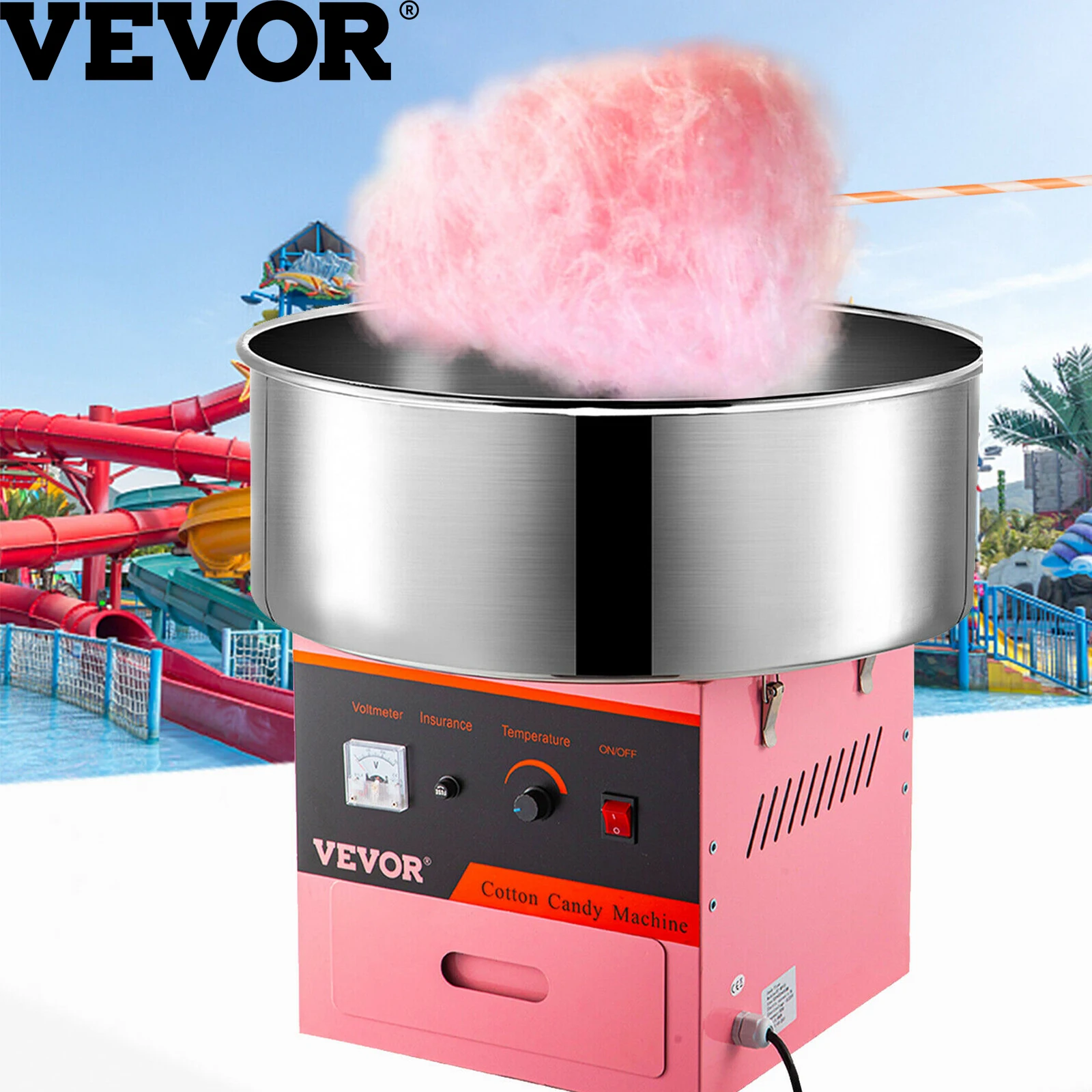 Vevor Electric Cotton Candy Machine Commercial Sugar Candy Floss Maker