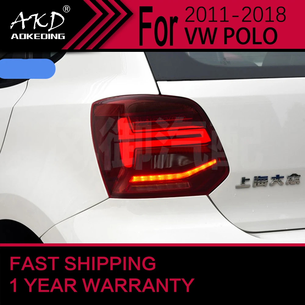 Car Lights For Vw Polo Led Tail Light 20112017 Polo Rear Stop Lamp