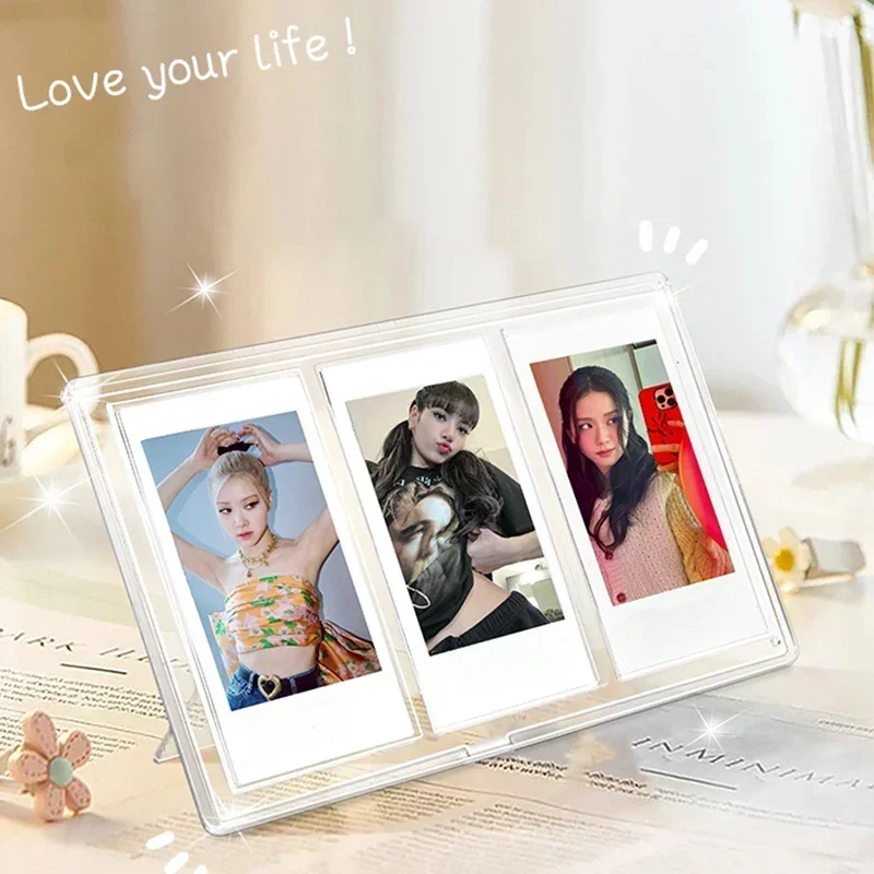Photo Frame Acrylic Photo Frame Kpop Picture Frame Idol Photocard Stand Photocard Holder Cards Display Stand Picture Collect Table Decor