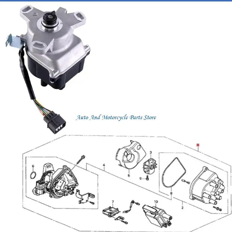 P9FD Auto-Zündverteilerbaugruppe für 30100-PEL-J01 30100-PE1-J01 TD63U Ersatz-Automobilzubehör – Detail 7