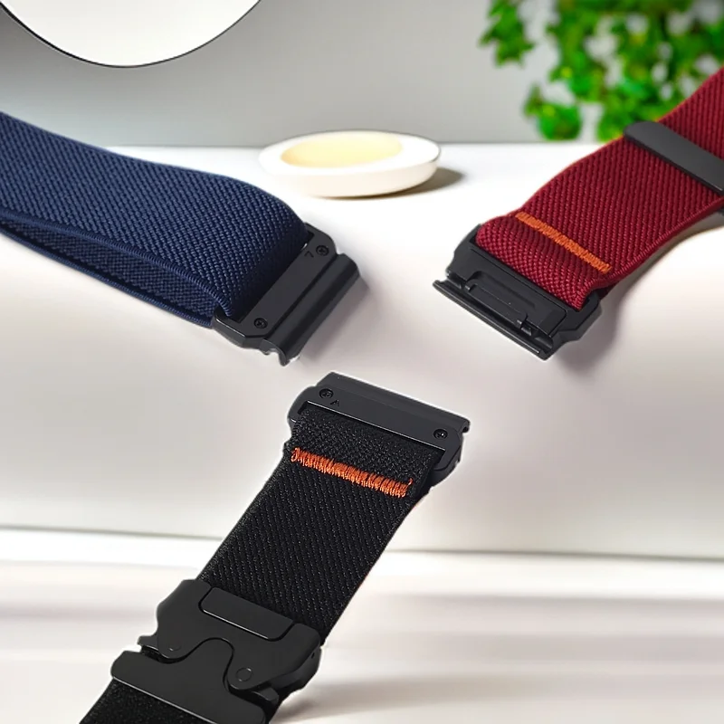 QuickFit Parachute Nylon Elastic Magnetic Strap, 22/26mm