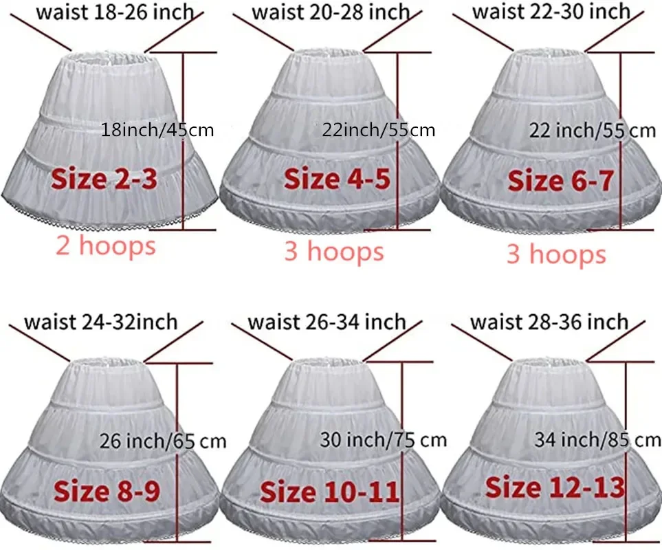 Children Petticoat Dress Kids Petticoats For Flower Girls Dresses Little Girls Crinoline 2 Hoop Skirt Petticoat Lolita Skirt petticoat skirt,petticoat underskirt,lolita petticoat,flower girl underskirt
