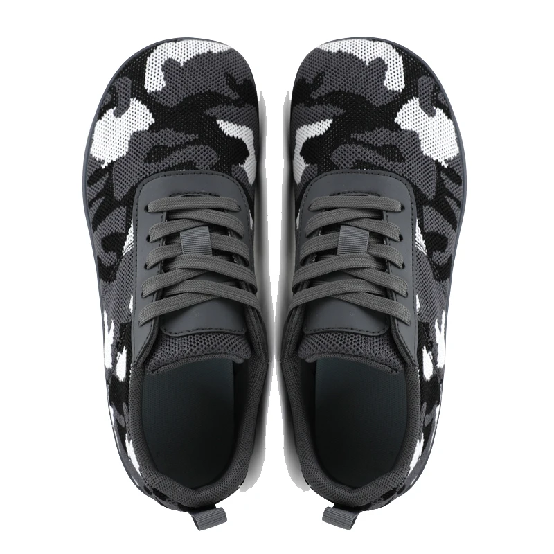 Men Wide Barefoot Sneakers Outdoor Minimalist Shoes Wide Toe Camo Casual Walking Running Exercise Sport Tennis