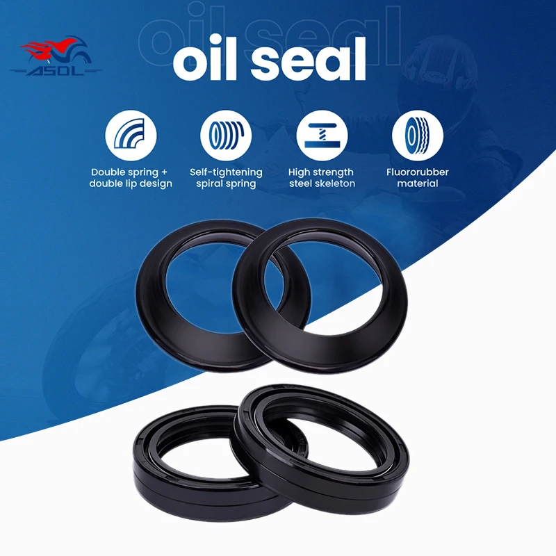 

39x52x11 Front Shock Fork Damper Oil Seal 39 52 Dust Cover Lip For Harley Davidson XL883L Sportster Low 2005-2010 XL883 XL 883 L