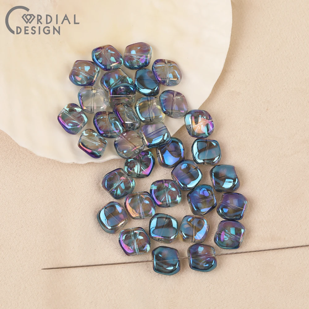 Cordial Design 11*11MM 300pcs DIY Glass Bead/Geometry Shape/Hand Made/Aurora Effect/Beads Making/Jewelry Findings & Components 9 Cordial Design 11*11MM 300pcs DIY Glass Bead/Geometry Shape/Hand Made/Aurora Effect/Beads Making/Jewelry Findings & Components - cordial