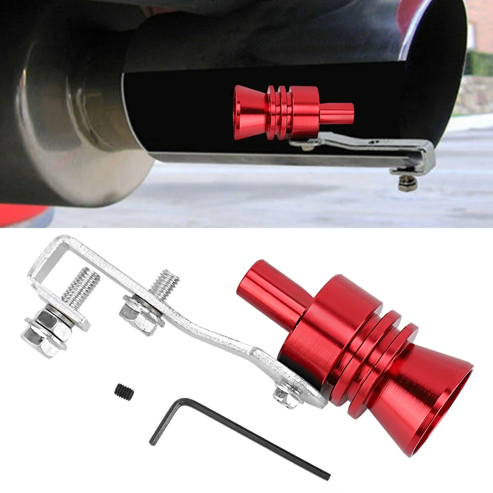 Red Turbo Sound Whistle Muffler Exhaust Pipe Simulator Whistle Fit For Honda Accord Acura