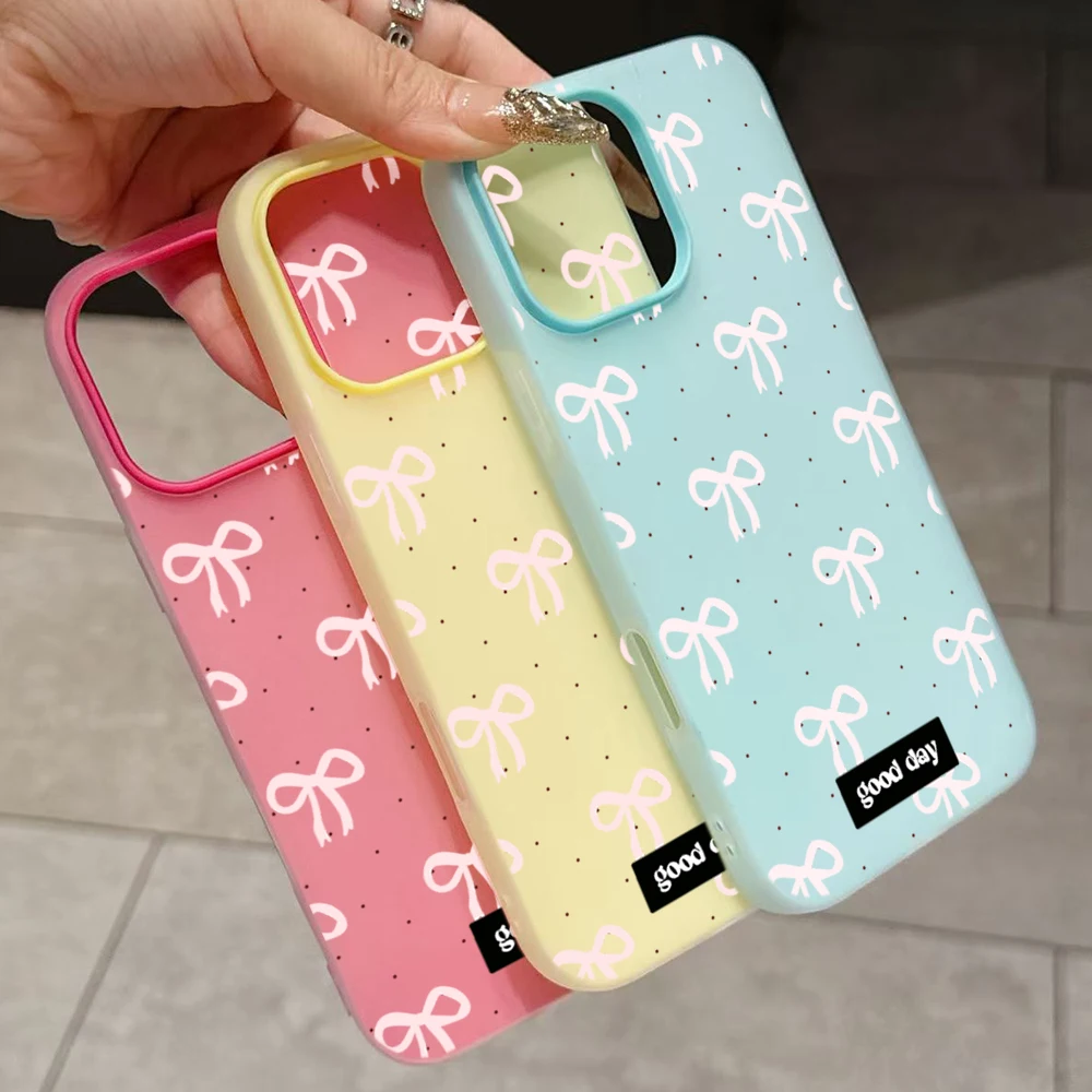Bowknot Polka Dot Phone Case Cover