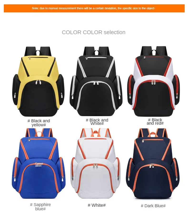 Basketball Backpack Printing Photos Sports Training Football Bag Men's Bag Custom Logo Printing Name Pattern