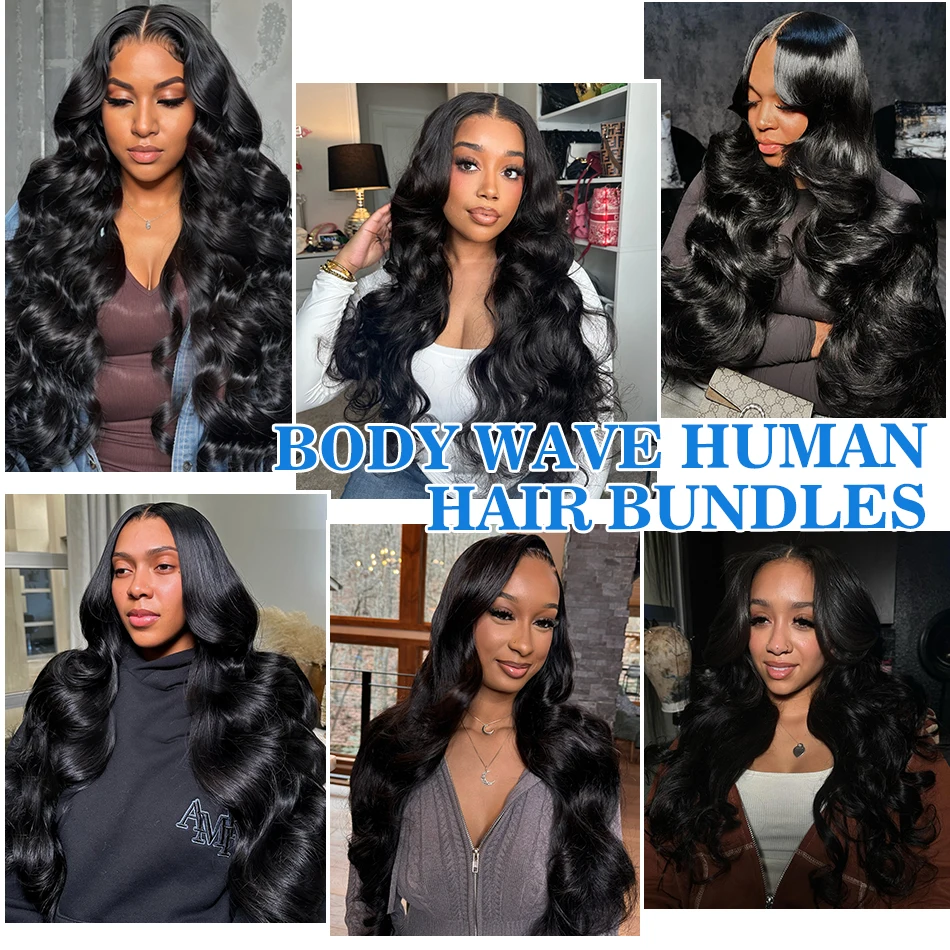 Human Hair Bundles Xcurly Body Wave Remy Unprocessed Raw Virgin Human Hair Water Wave Extensions 3 4 5 Bundles Deal