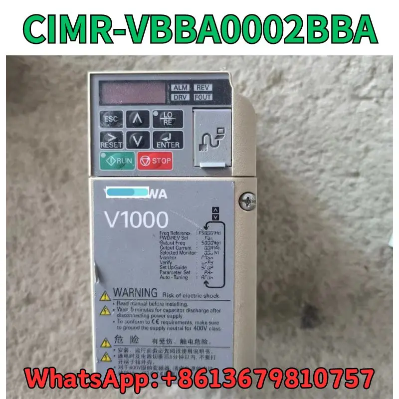 

Used Frequency converter CIMR-VBBA0002BBA test OK Fast Shipping