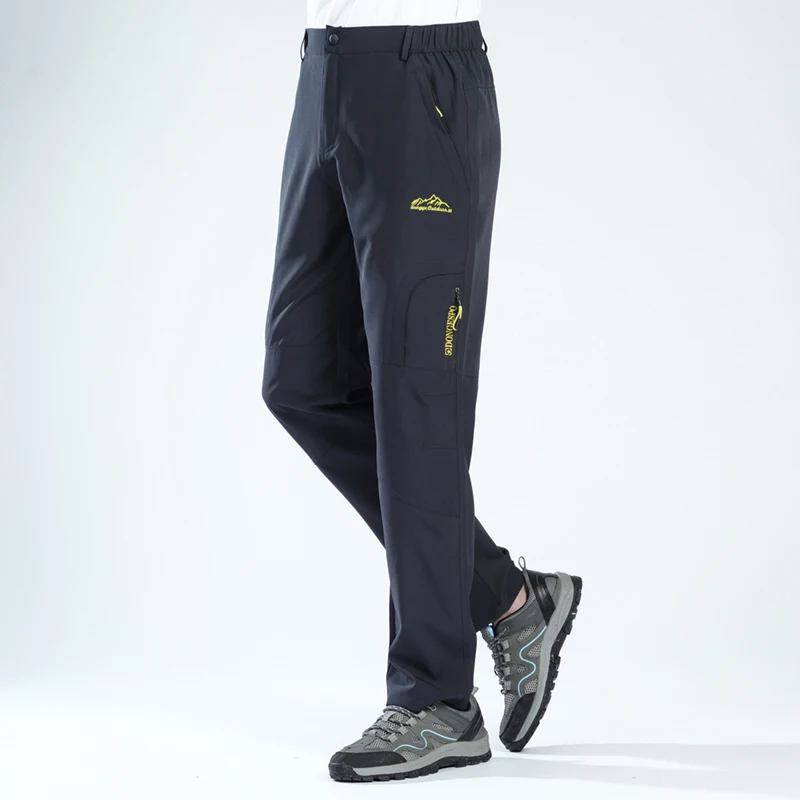 Outdoor-Sport schnell trocknende Hosen für Männer, locker und elastisch, mit mehreren Taschen. Schnell trocknend, atmungsaktiv, wasserdicht und u