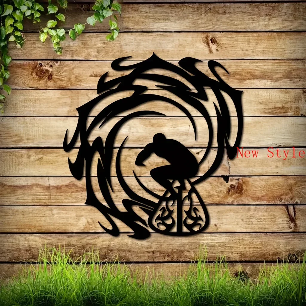 

Metal Surfer Art Home Decor Metal Wall Decor Surfer Living Room Iron Art Surf Gold Iron Crafts Metal Wall Hanging Home De