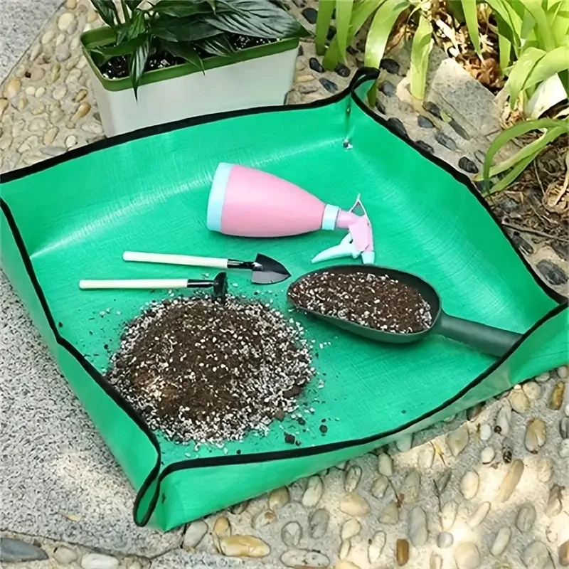 Planting Mat PE Gardening Potting Mat DIY Foldable Waterproof Flower Plant Transplanting Mats For Gardening Tools 19.69/25. 1pc transplant mat gardening potting pad plant repotting mat