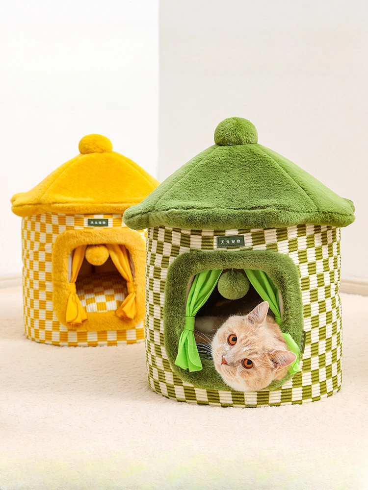 

Cat Nest Winter Warm Fully Enclosed Removable and Washable Cat Sleeping Tent