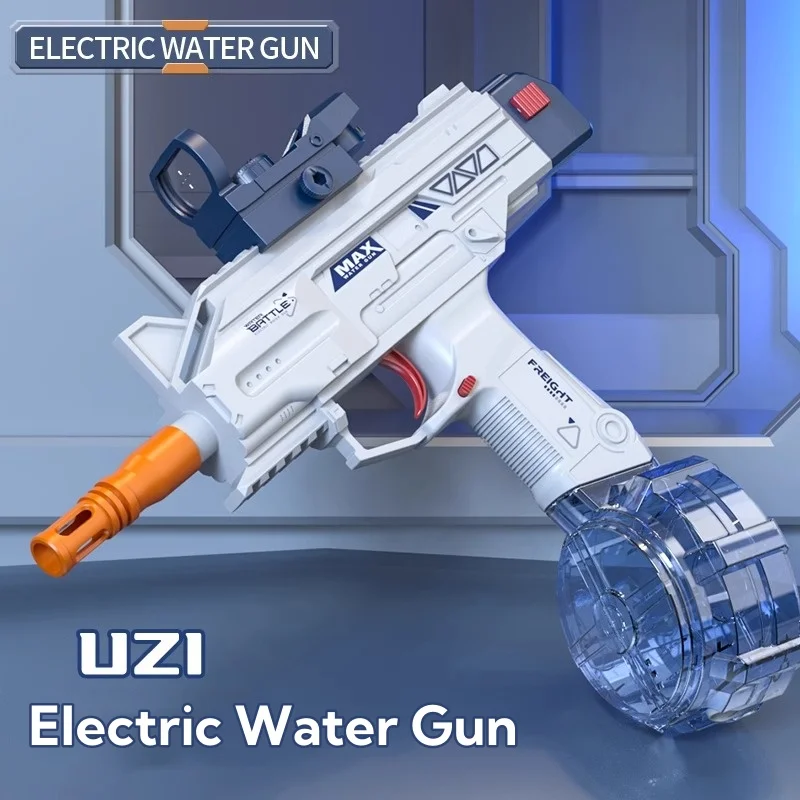 Uzi 짧은 검 물총 총알 드럼 에디션, 여름 물놀이 어린이 장난감, 물놀이 공원 성인 물싸움 