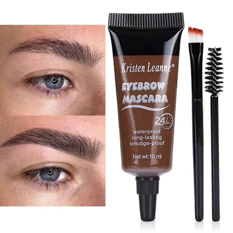 Crema Colorante Per Sopracciglia Liquida Impermeabile Mascara Natural Long Lasting Creamy Texture 4 Colori Gel Per Sopracciglia Scolpito Colorato Con 
