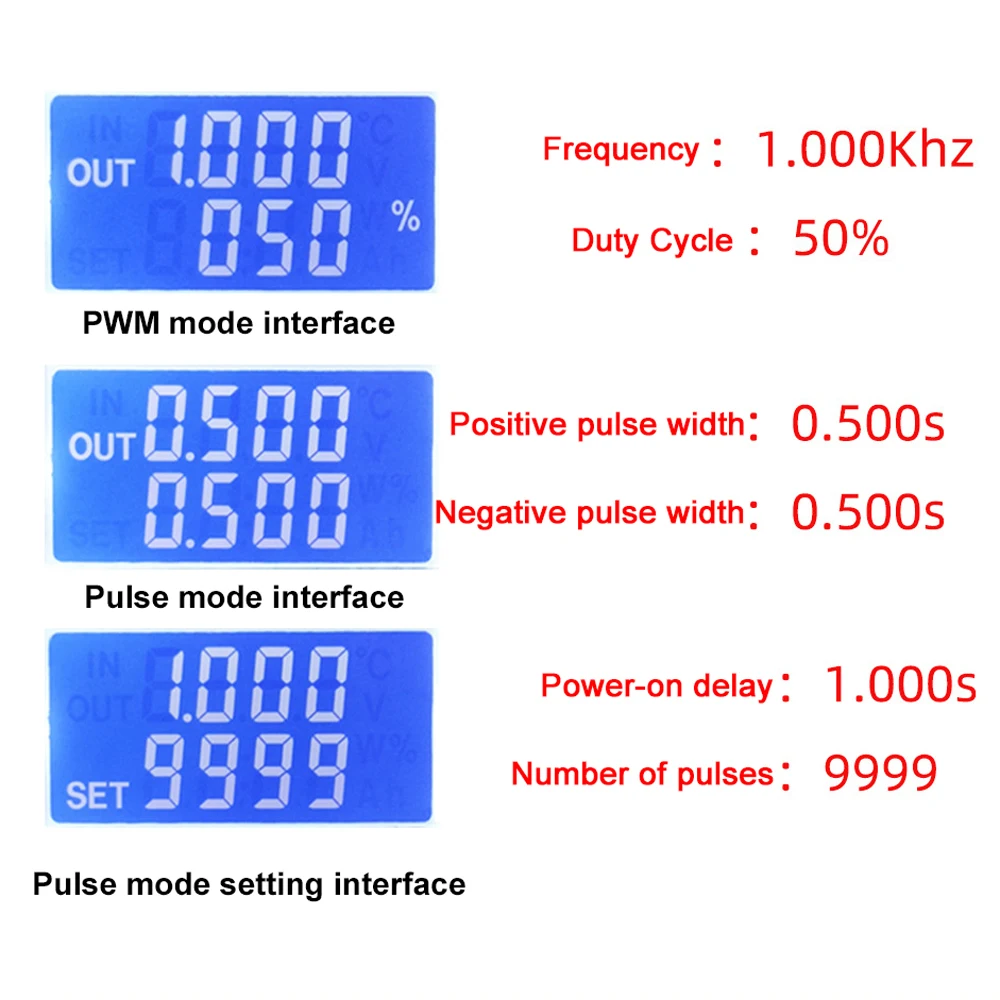 Driver Motor Speed Controller PWM Pulse Dual Modes Design Regulator 150W LED Dimmer Pulse Frequency Duty Ratio Adjustable Drive